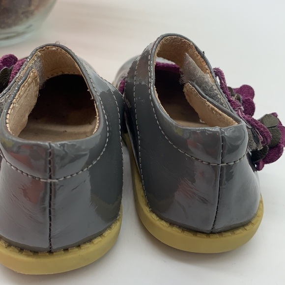 Livie & Luca Gray Purple Patent Dress Shoes Sz 4. KS1320 - Picture 3 of 8